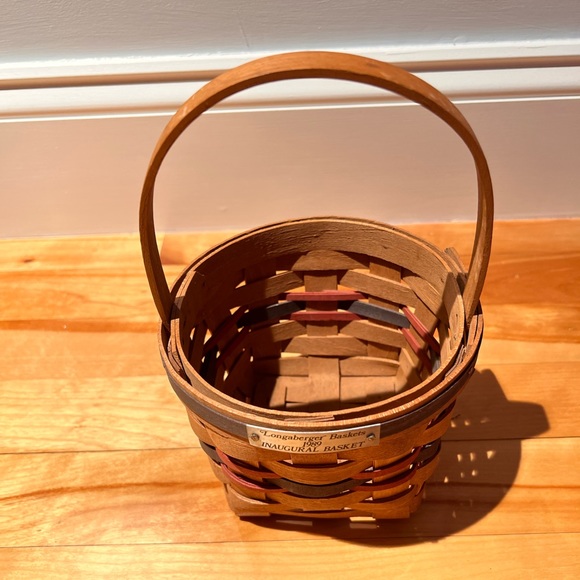 Longaberger Accents Vintage 989 Longaberger Inaugural Basket Multicolor Weave First In